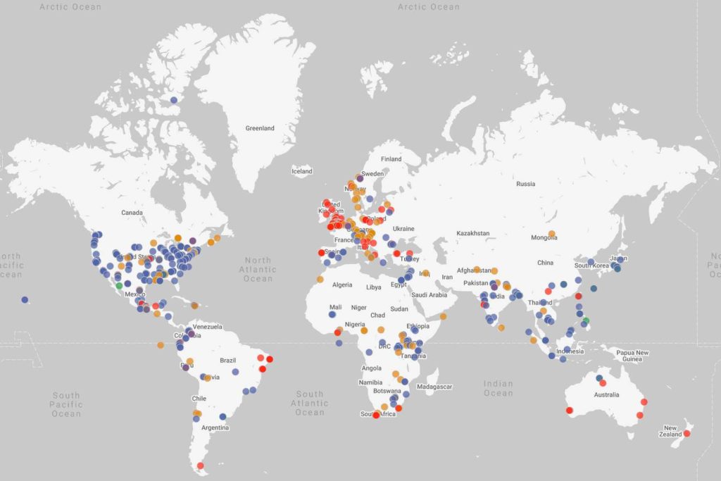 DCG Projects Map