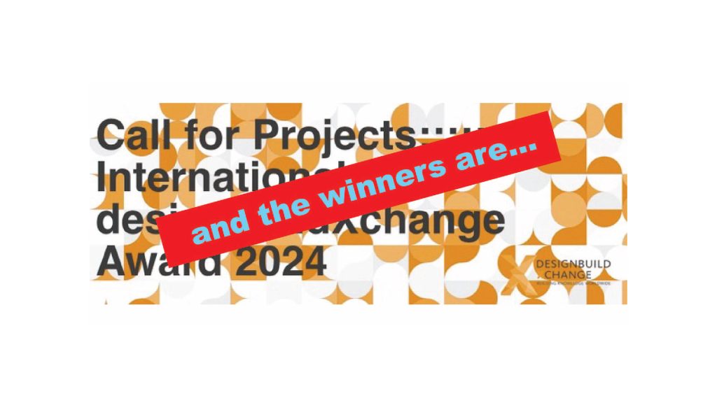 International DesignBuildXchange Award 2024 graphic announcement with text and image: and the winners are..."